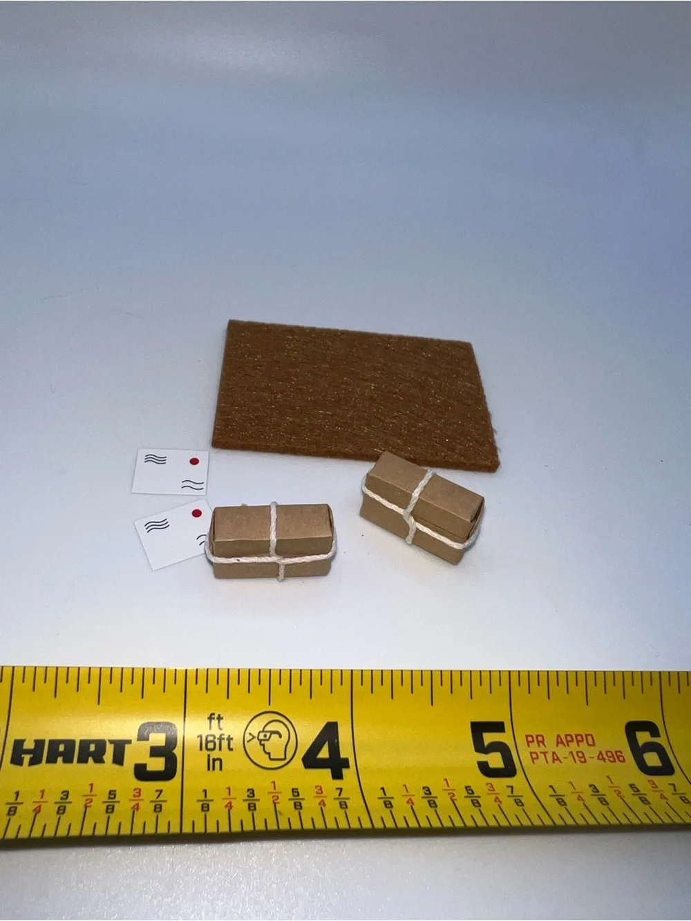 Please Hide Packages From Husband Miniature Dollhouse Door Mat